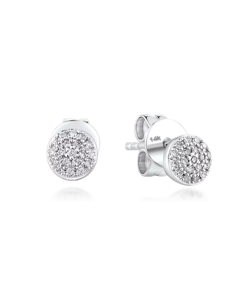 Baltā zelta auskari ar briljantiem - Goldinga