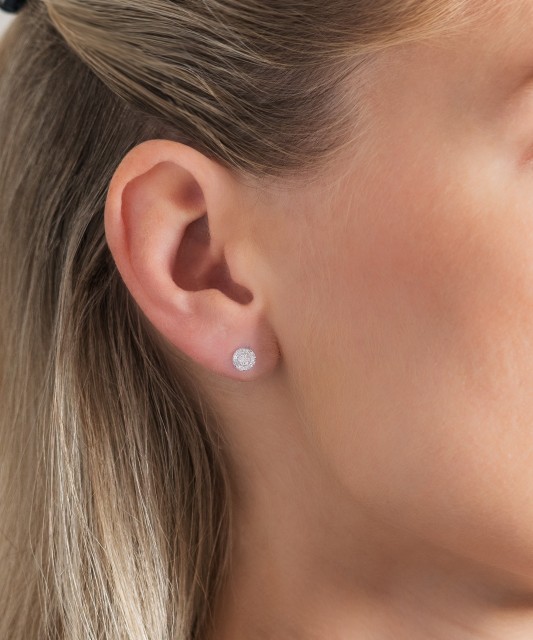 Baltā zelta auskari ar briljantiem - Goldinga