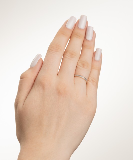 Dzeltena zelta gredzens ar dimantiem - Goldinga