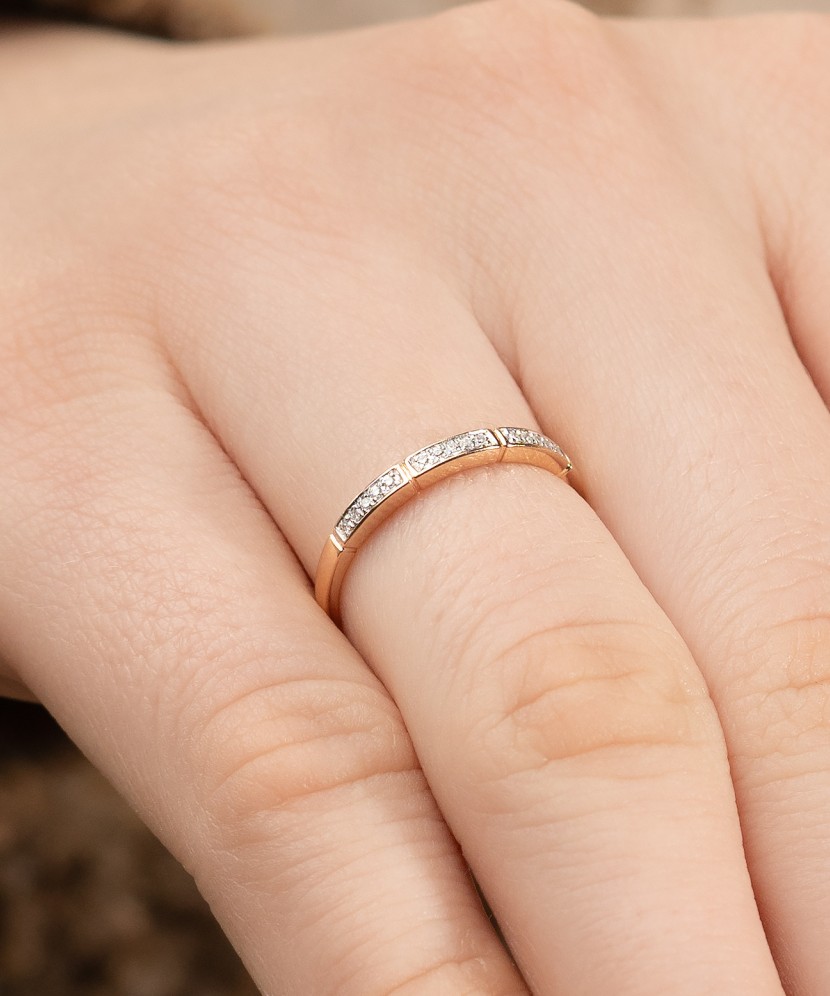 Zelta gredzens ar dimantiem - Goldinga