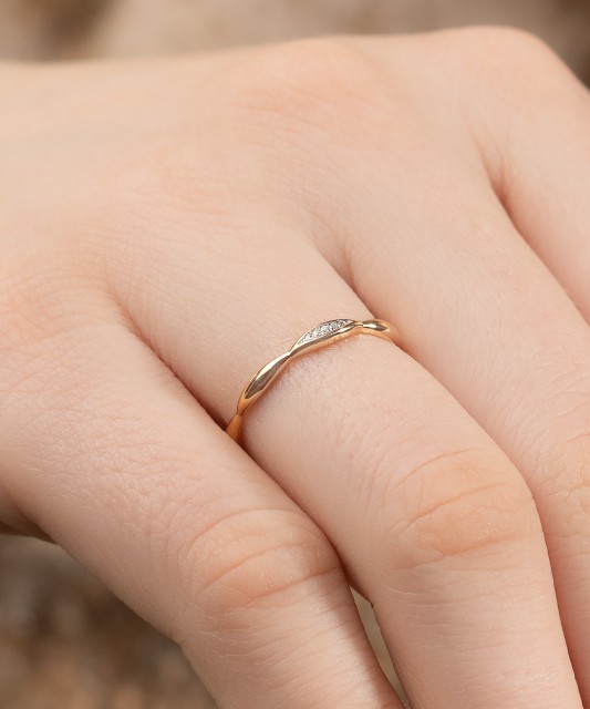 Zelta gredzens ar dimantiem - Goldinga