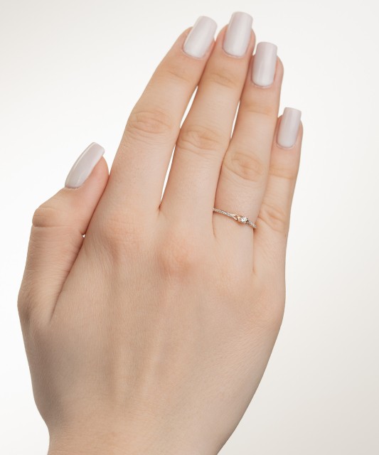 Zelta gredzens ar dimantiem - Goldinga