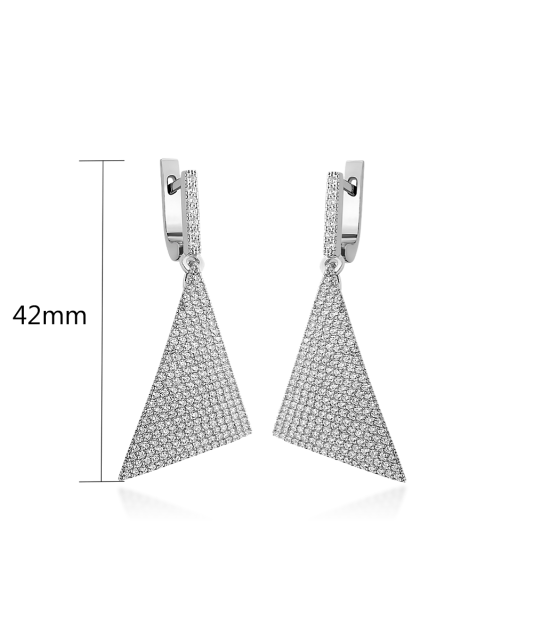 Sudraba auskari ar cirkonijiem - Goldinga