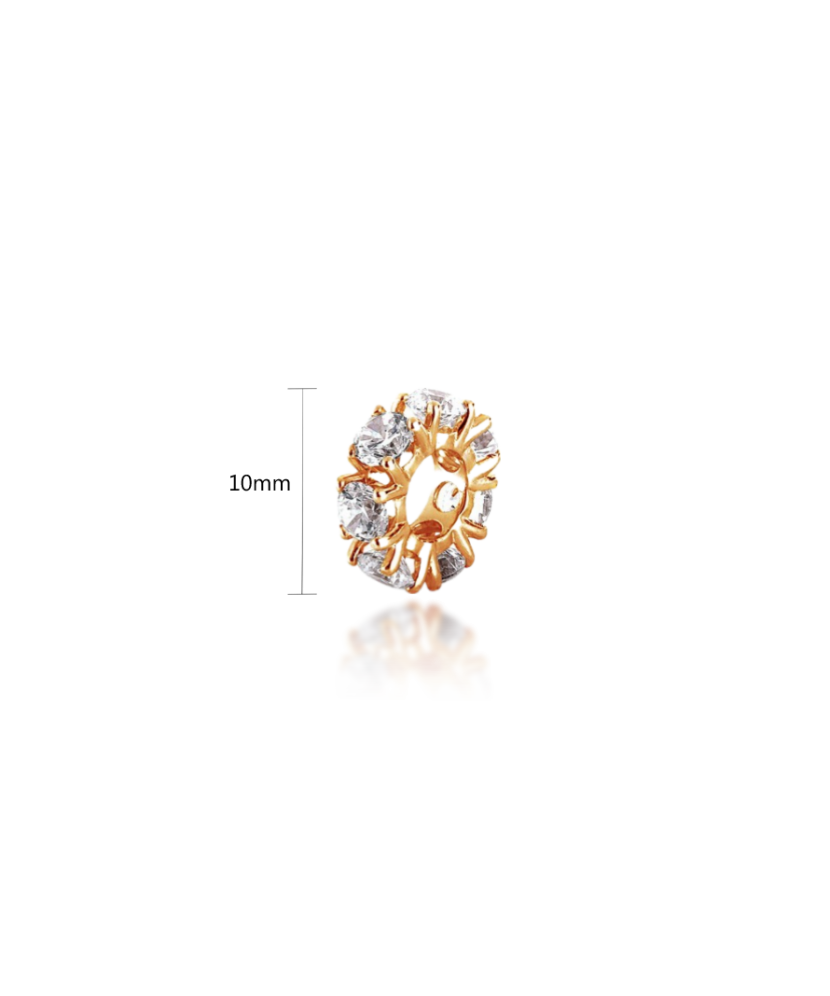 Zelta piekariņš ar cirkonijiem - Goldinga