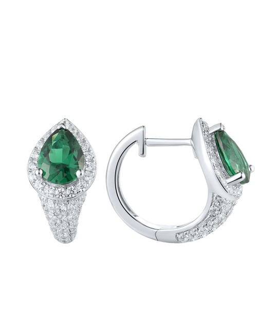 Sudraba auskari ar cirkonijiem - Goldinga