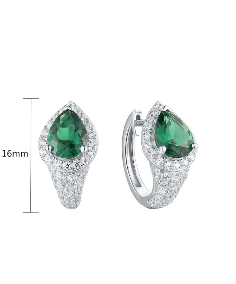 Sudraba auskari ar cirkonijiem - Goldinga