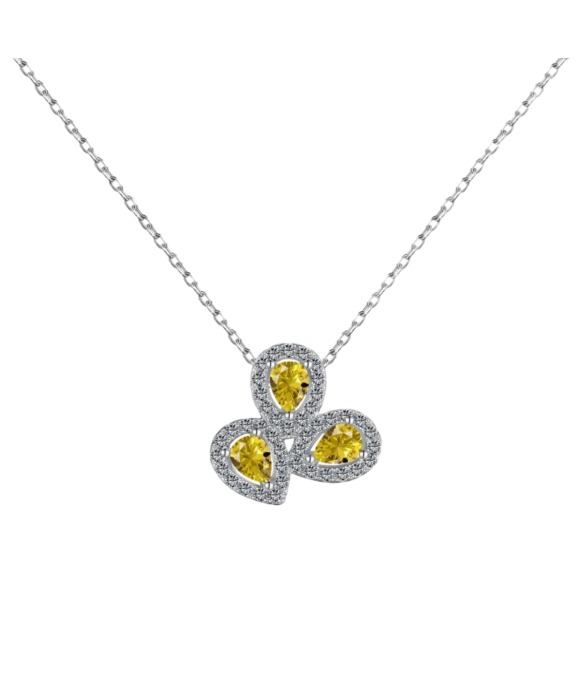 Sudraba ķēdīte ar cirkonija piekariņu - Goldinga