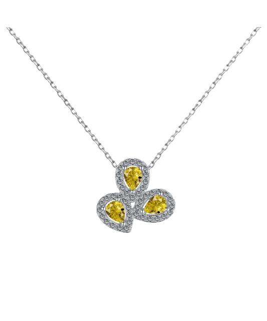 Sudraba ķēdīte ar cirkonija piekariņu - Goldinga