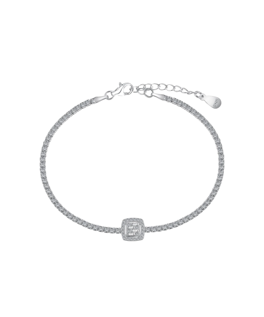 Sudraba rokassprādze ar cirkonijiem