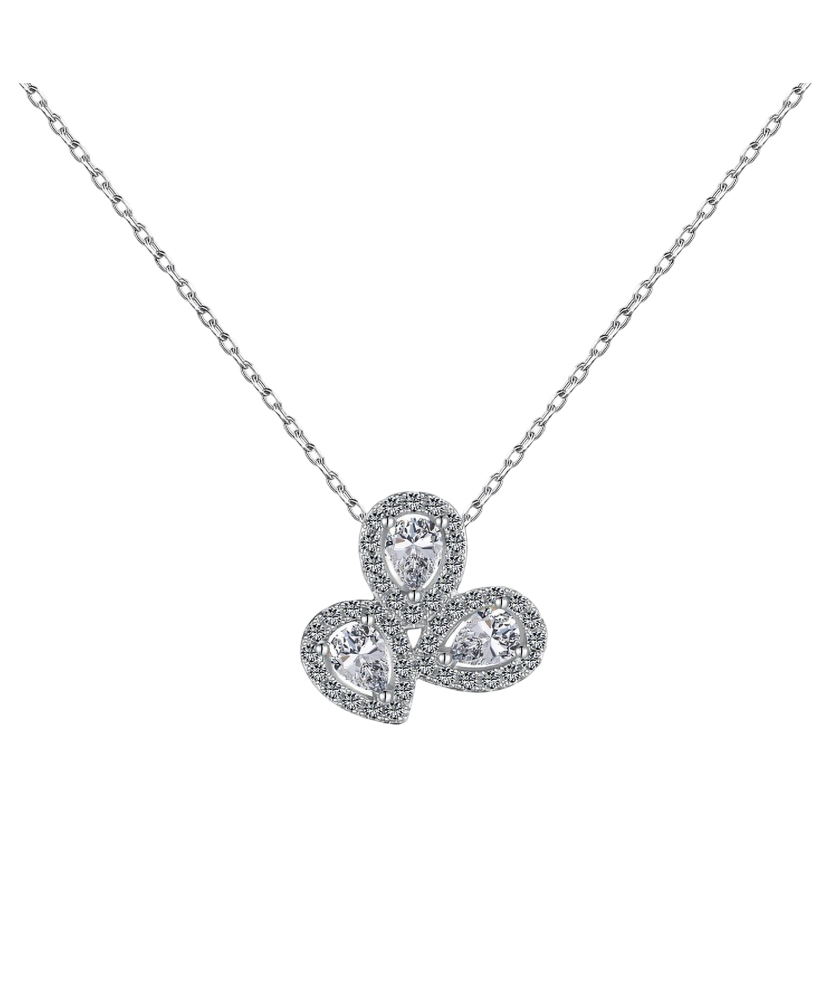 Sudraba ķēdīte ar cirkonija piekariņu - Goldinga