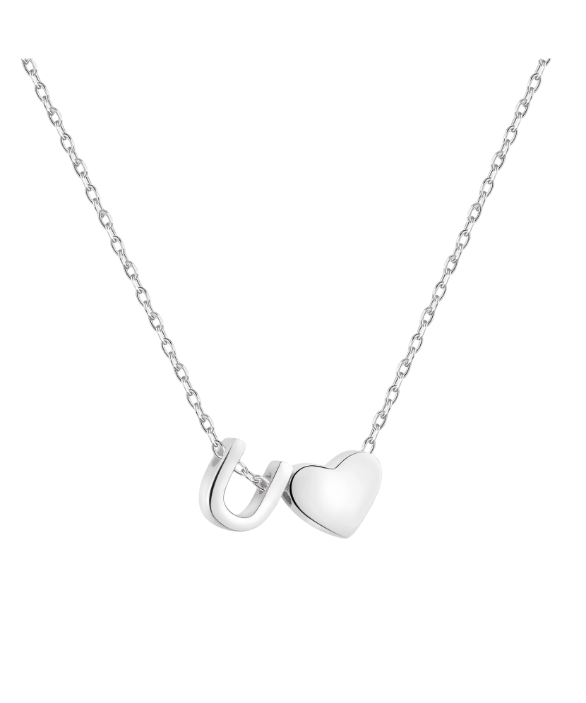 Sudraba Ķēdīte Ar Piekariņu U Burts