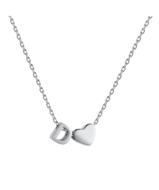 Sudraba Ķēdīte Ar Piekariņu D Burts