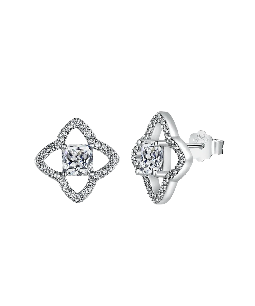 Sudraba auskari ar cirkonijiem - Goldinga