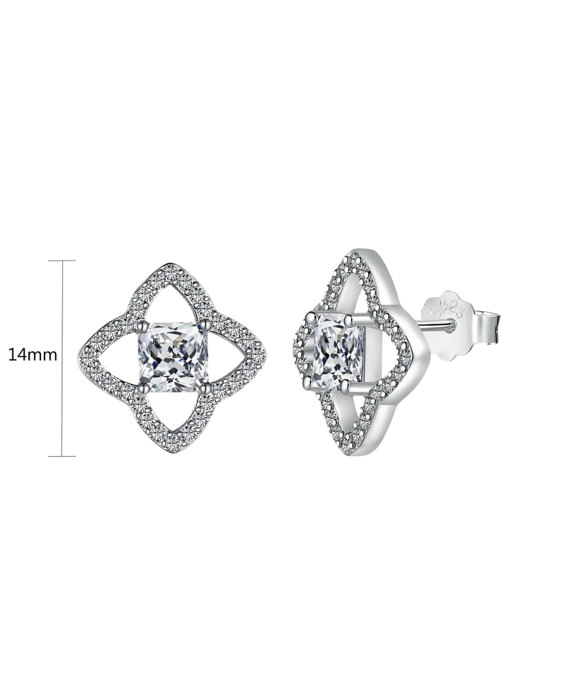 Sudraba auskari ar cirkonijiem - Goldinga