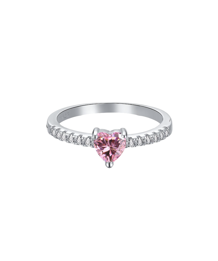 Серебряное кольцо с цирконами