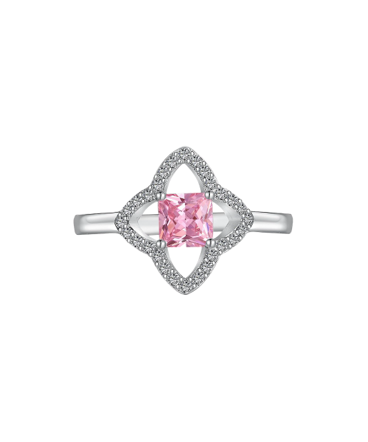 Серебряное кольцо с цирконами