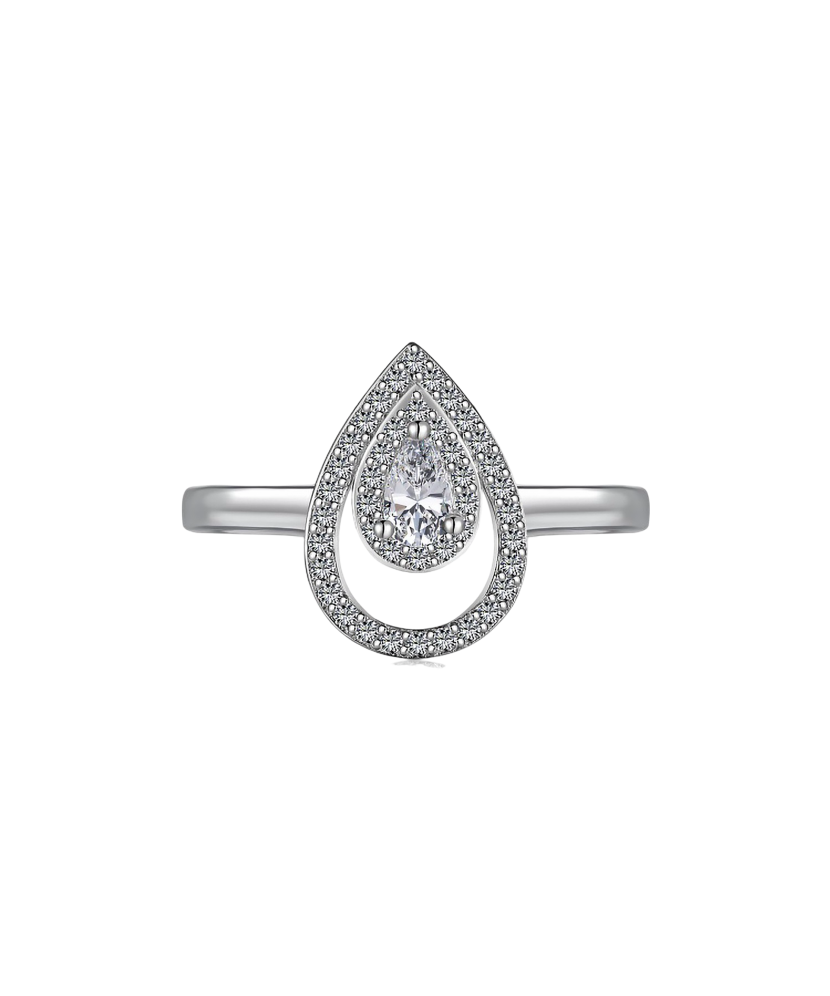 Sudraba gredzens ar cirkonijiem