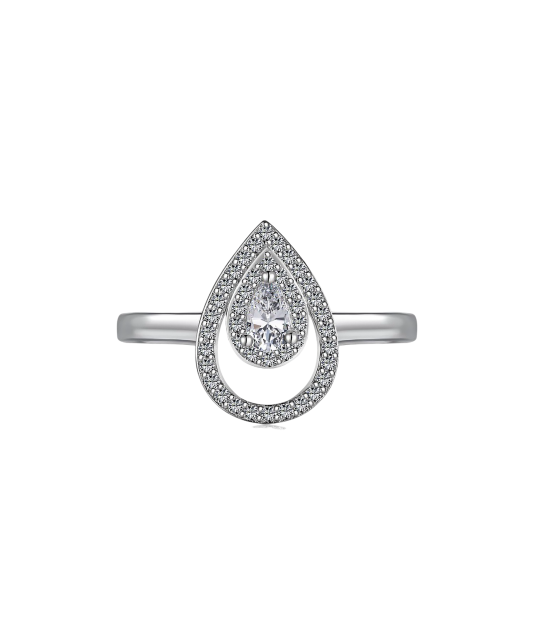 Sudraba gredzens ar cirkonijiem