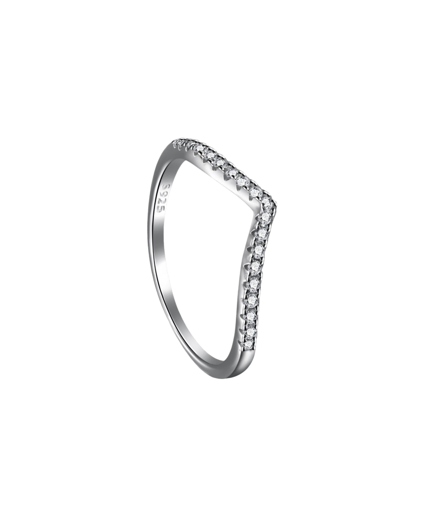 Sudraba gredzens ar cirkonijiem