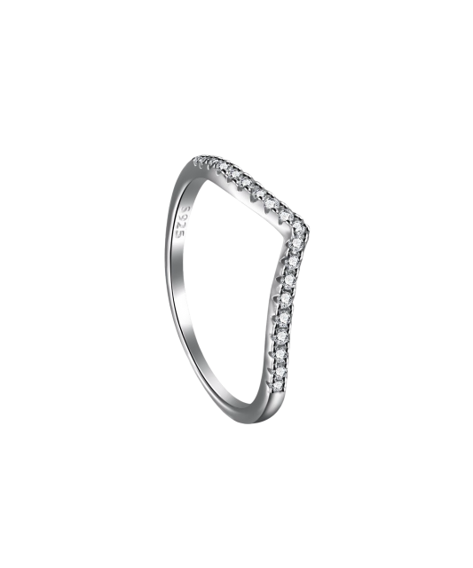 Sudraba gredzens ar cirkonijiem