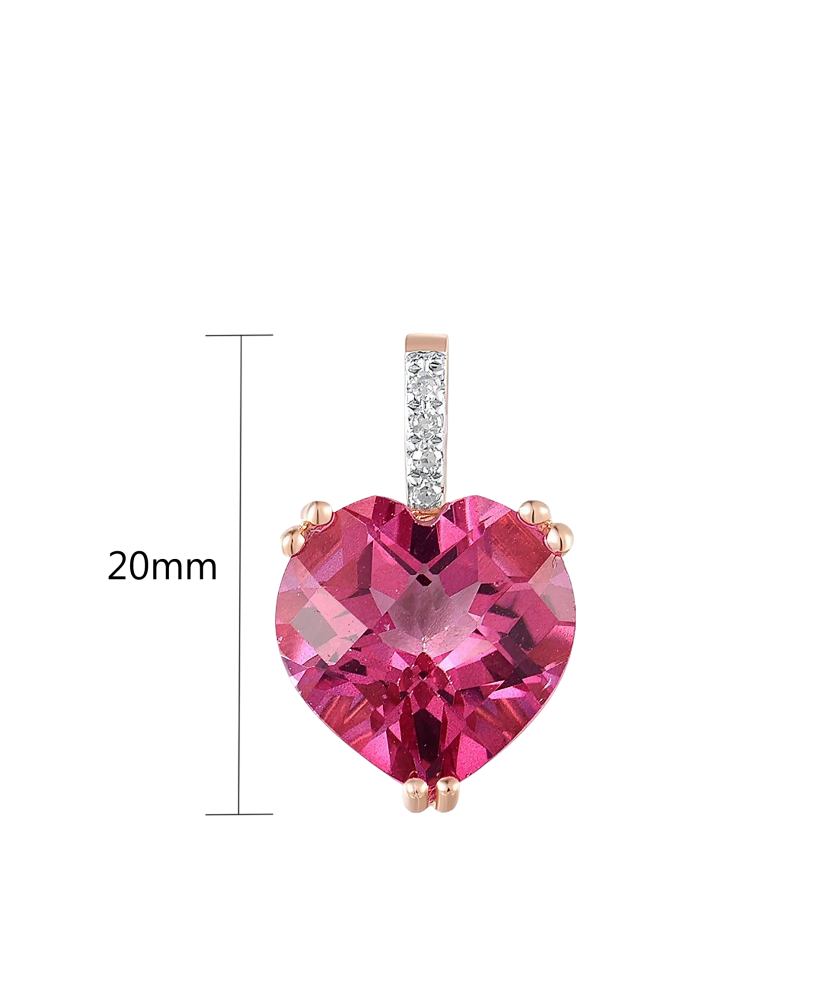 Zelta kulons ar dimantiem un topāzu