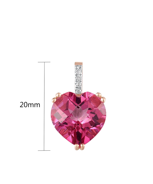 Zelta kulons ar dimantiem un topāzu