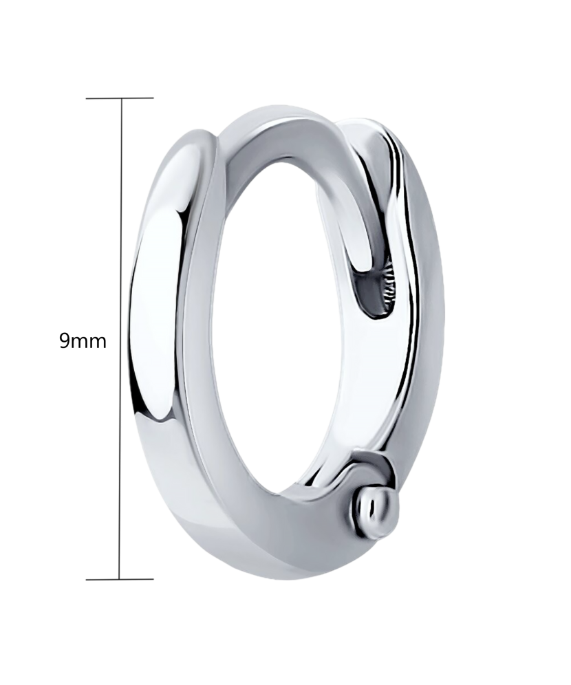 Серебряная серьга