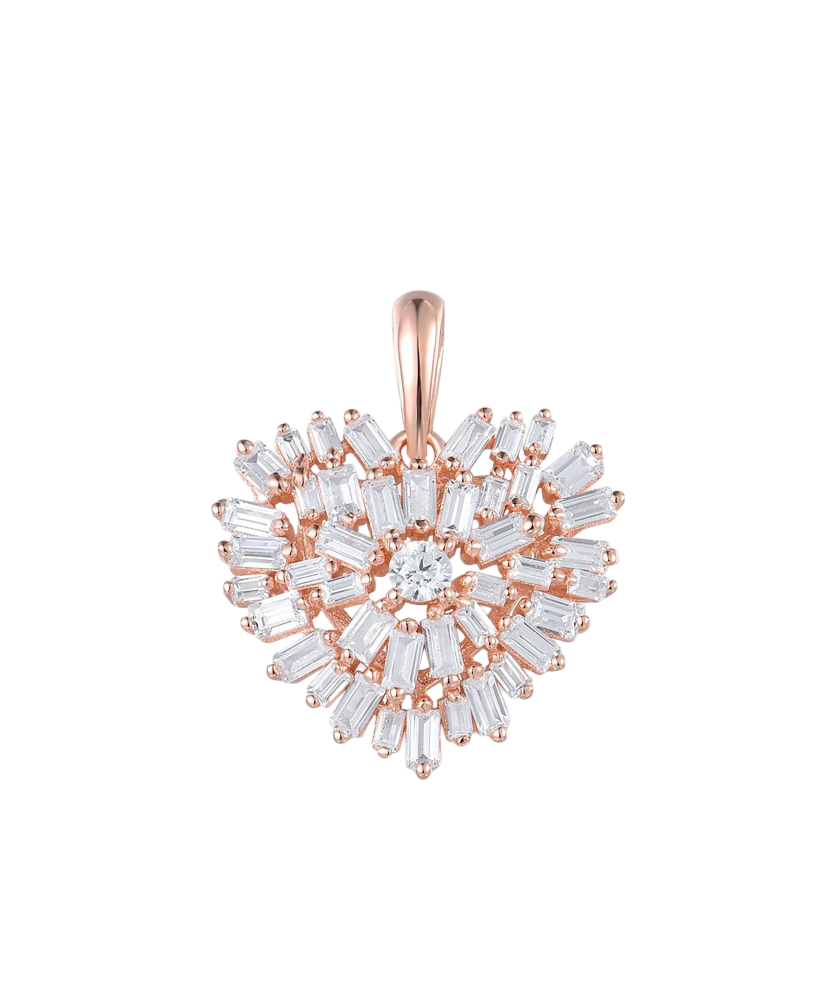 Apzeltīts sudraba kulons ar cirkonu - Goldinga