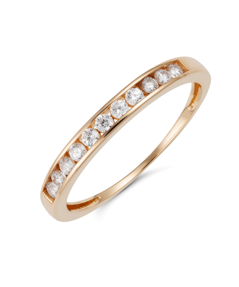 Zelta gredzens ar cirkonijiem - Goldinga