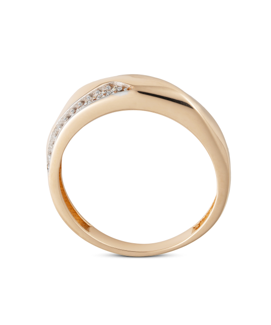 Zelta gredzens ar cirkonijiem - Goldinga