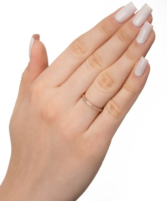 Zelta gredzens ar cirkonijiem - Goldinga