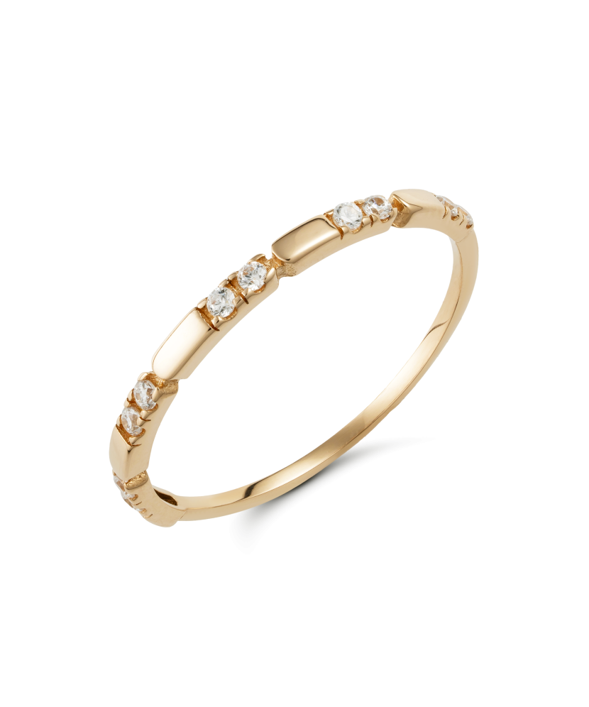 Zelta gredzens ar cirkonijiem - Goldinga