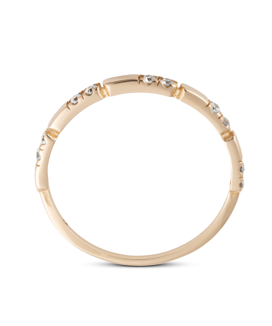 Zelta gredzens ar cirkonijiem - Goldinga