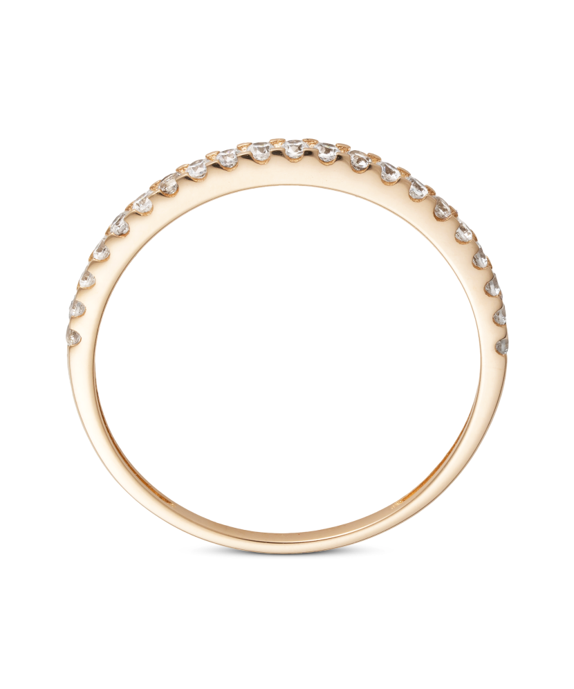 Zelta gredzens ar cirkonijiem - Goldinga