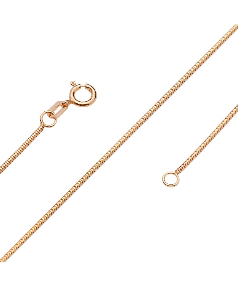 Zelta ķēdīte "Snake" 0.9mm - Goldinga