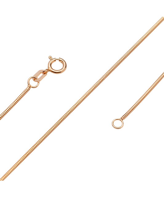 Zelta ķēdīte "Snake" 0.9mm - Goldinga