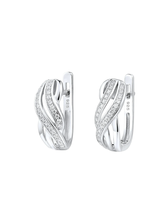 Sudraba Auskari Ar Cirkonijiem - Goldinga