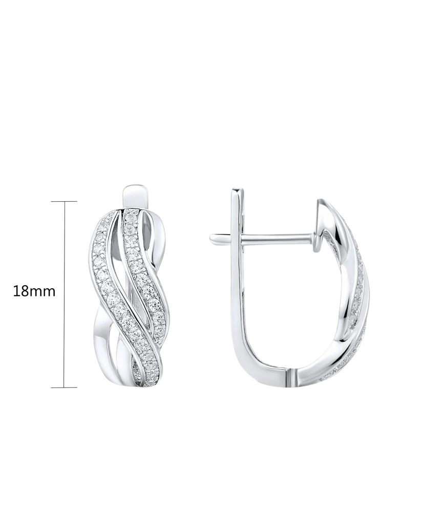 Sudraba Auskari Ar Cirkonijiem - Goldinga