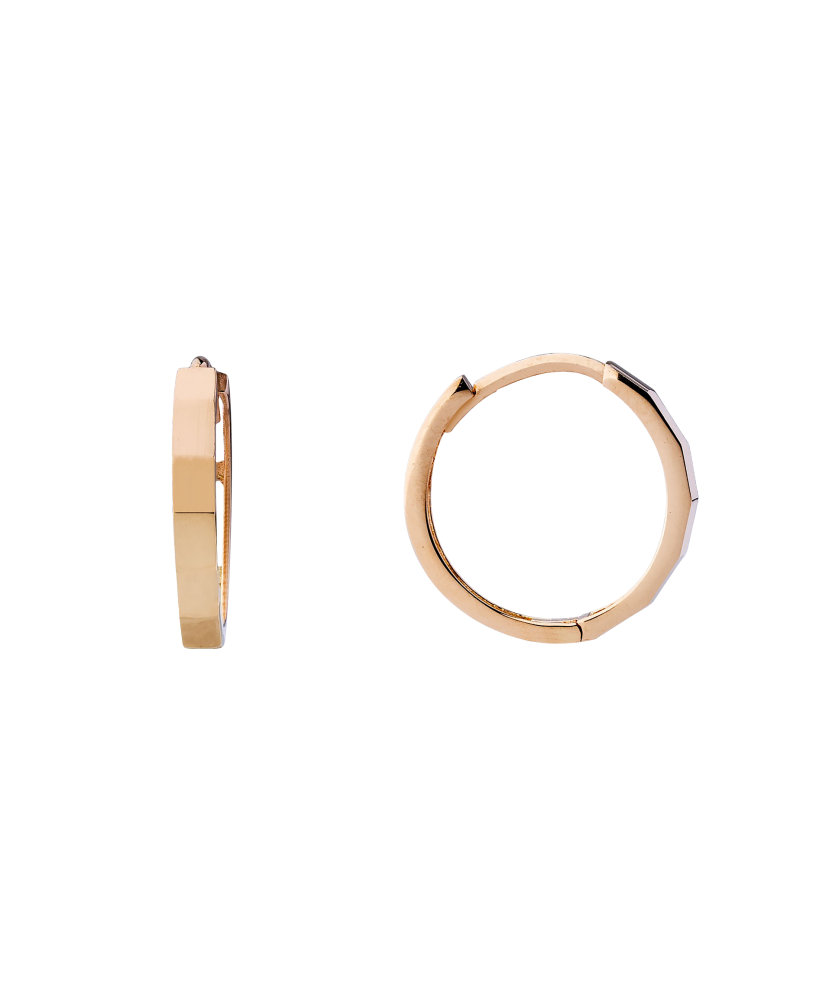 Золотые серьги кольца