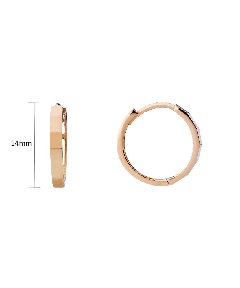 Золотые серьги кольца