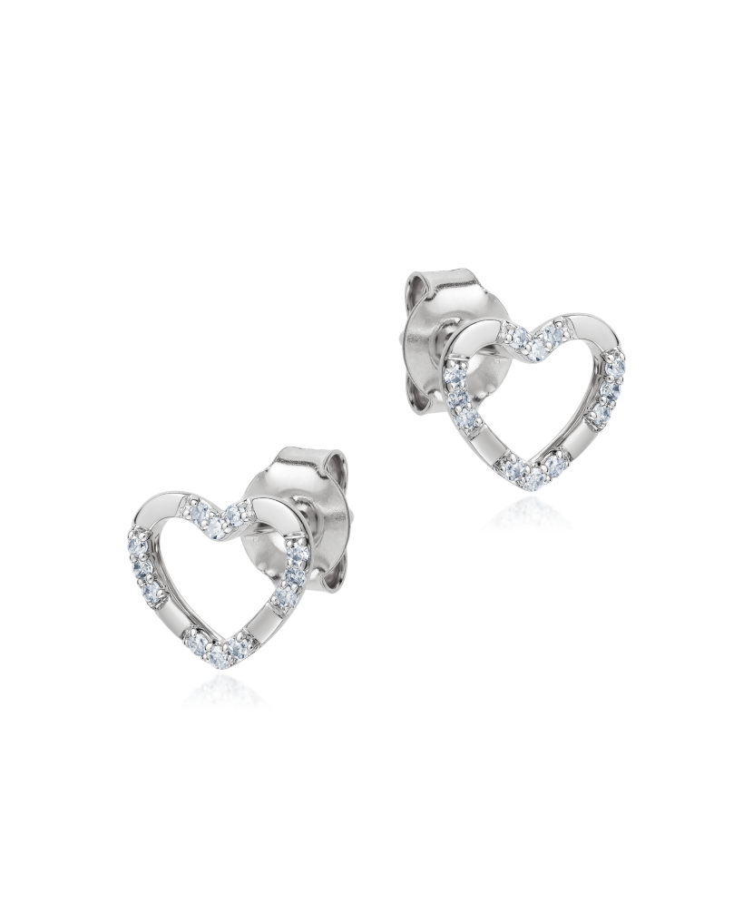 Baltā zelta auskari ar briljantiem