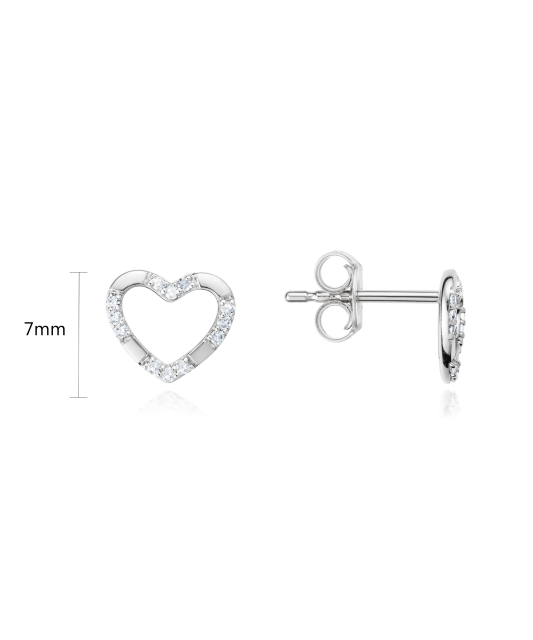 Серьги из белого золота с бриллиантами