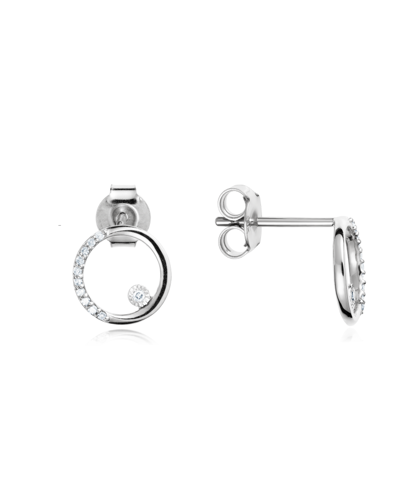 Baltā zelta auskari ar briljantiem - Goldinga