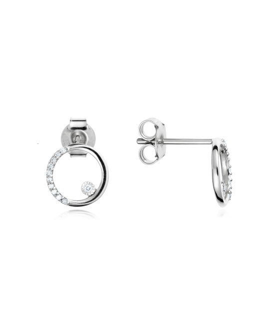 Baltā zelta auskari ar briljantiem - Goldinga