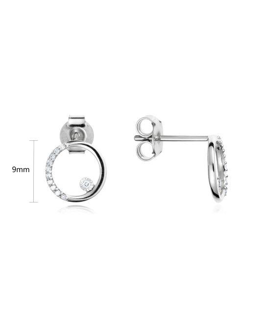 Baltā zelta auskari ar briljantiem - Goldinga