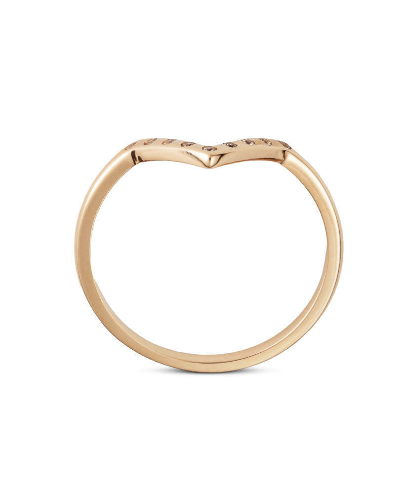 Золотое кольцо с цирконами