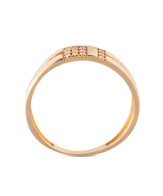 Zelta gredzens ar cirkonijiem