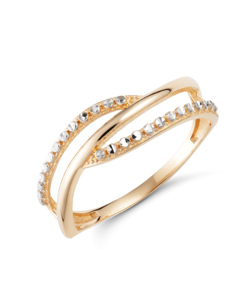 Zelta gredzens ar cirkonijiem