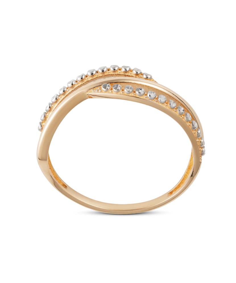 Zelta gredzens ar cirkonijiem