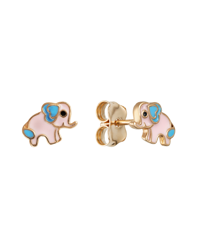 Zelta auskari ar emalju - Goldinga